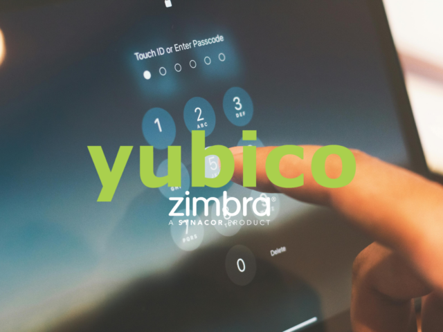Zimbra obsługuje uwierzytelnianie dwuskładnikowe z&nbsp;YubiKey!